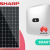 33 kWp Sharp napelemes rendszer Huawei inverterrel (SMART)
