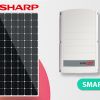 7,11 kWp teljesítményű, 3fázisú Sharp napelemes rendszer SolarEdge inverterrel