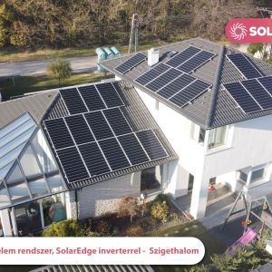 7 kWp Sharp napelemes rendszer SolarEdge inverterrel (SMART)