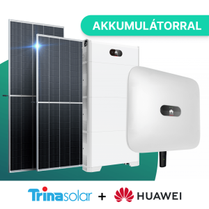 Trina Solar napelemes rendszer Huawei Inverterrel + Akkumulátor