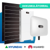 Hyundai napelemes rendszer Huawei Inverterrel + Akkumulátor