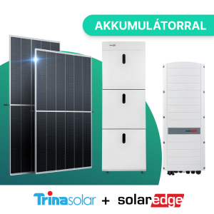Trina Solar napelemes rendszer SolarEdge Inverterrel + Akkumulátor